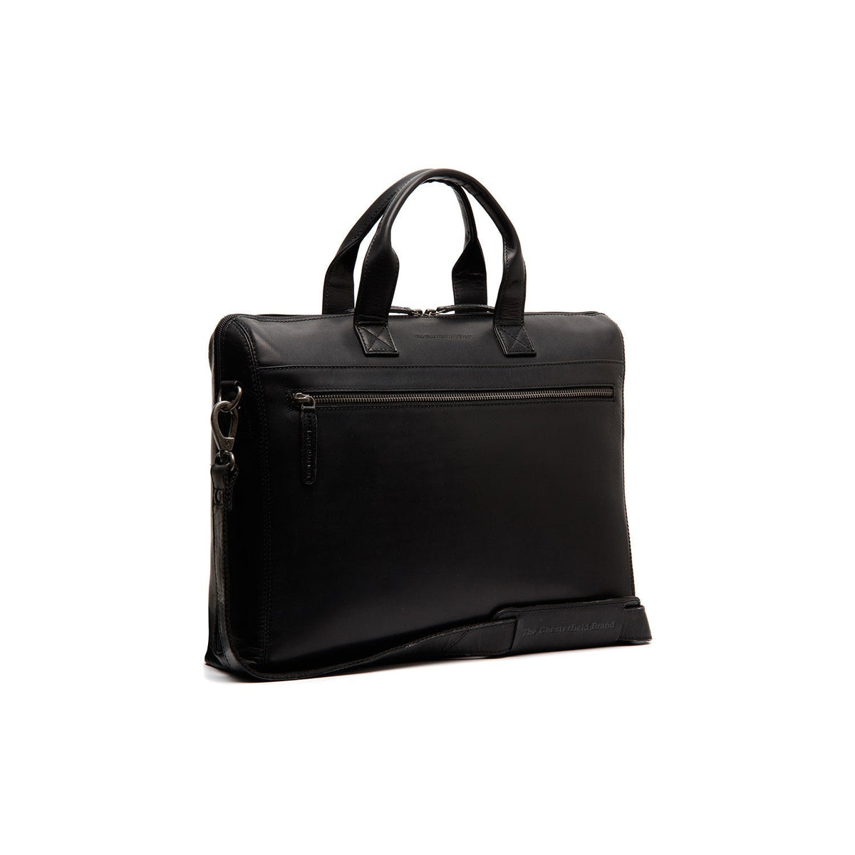 
Levanto Maletín para portátil de cuero flor en clásico 100% cuero flor integral - Full Exterior Vista frontal y silueta entallada | Comprar online