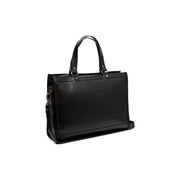 Manly Cuero flor integral Laptop Bag in Classic 100% Full-Grain Leather - Full Exterior Front Profile View | Comprar online