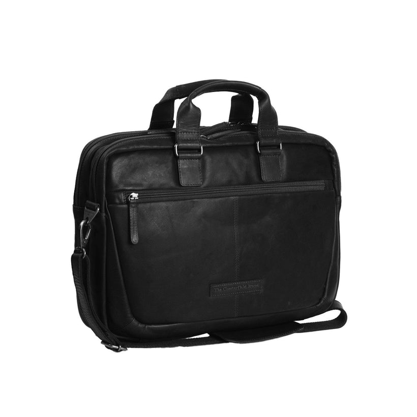 Seth Full-Grain Leather Laptop Bag para Hombre