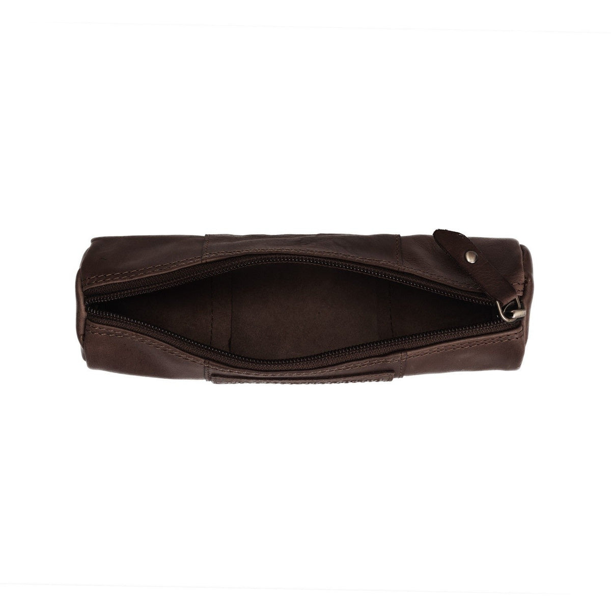 
Tailored Rib Cuffs & Hem Craftsmanship Construction Detail on Leather Pencil Case Lea para Mujer para Mujer