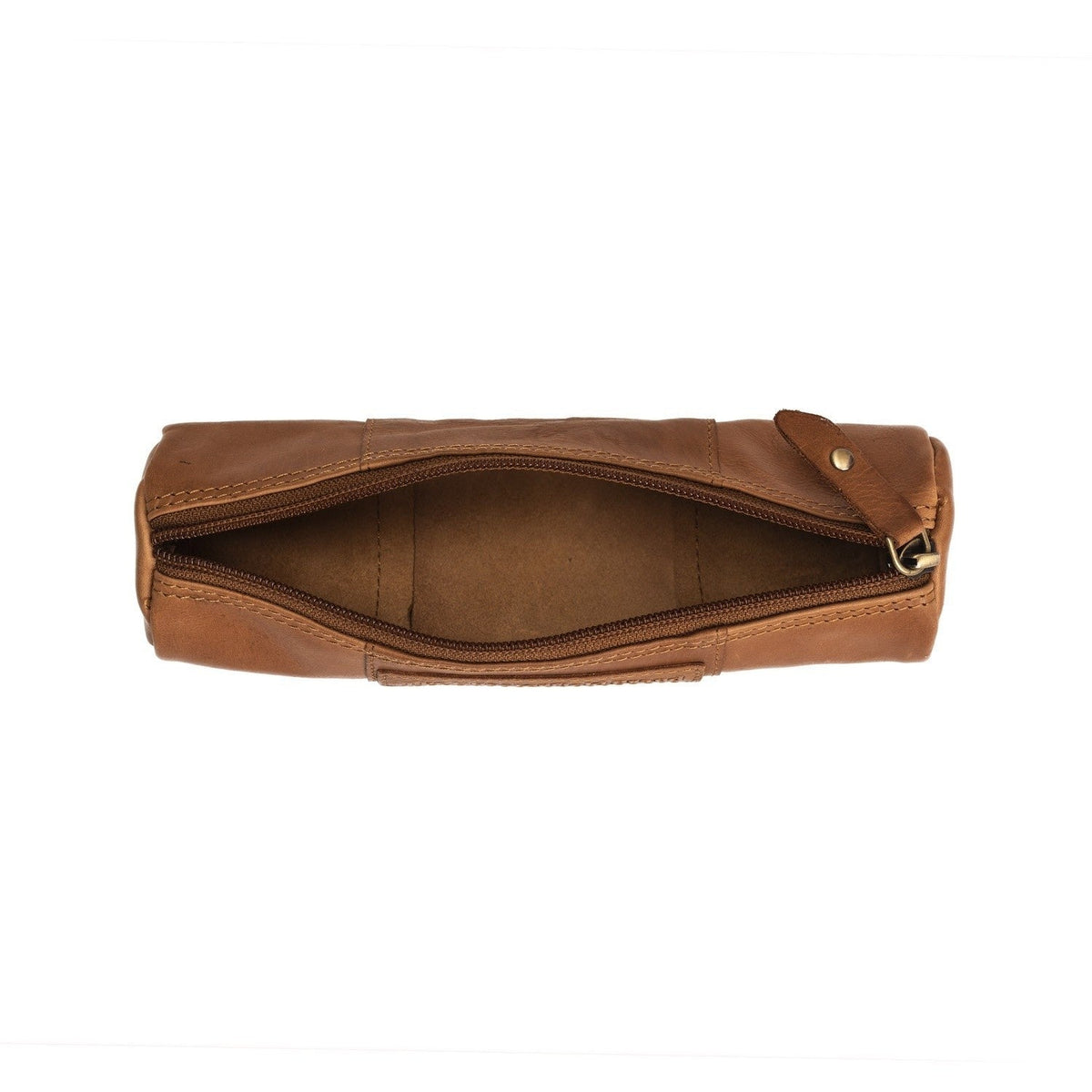 
Cognac Leather Pencil Case Lea para Mujer para Mujer, detail view 1