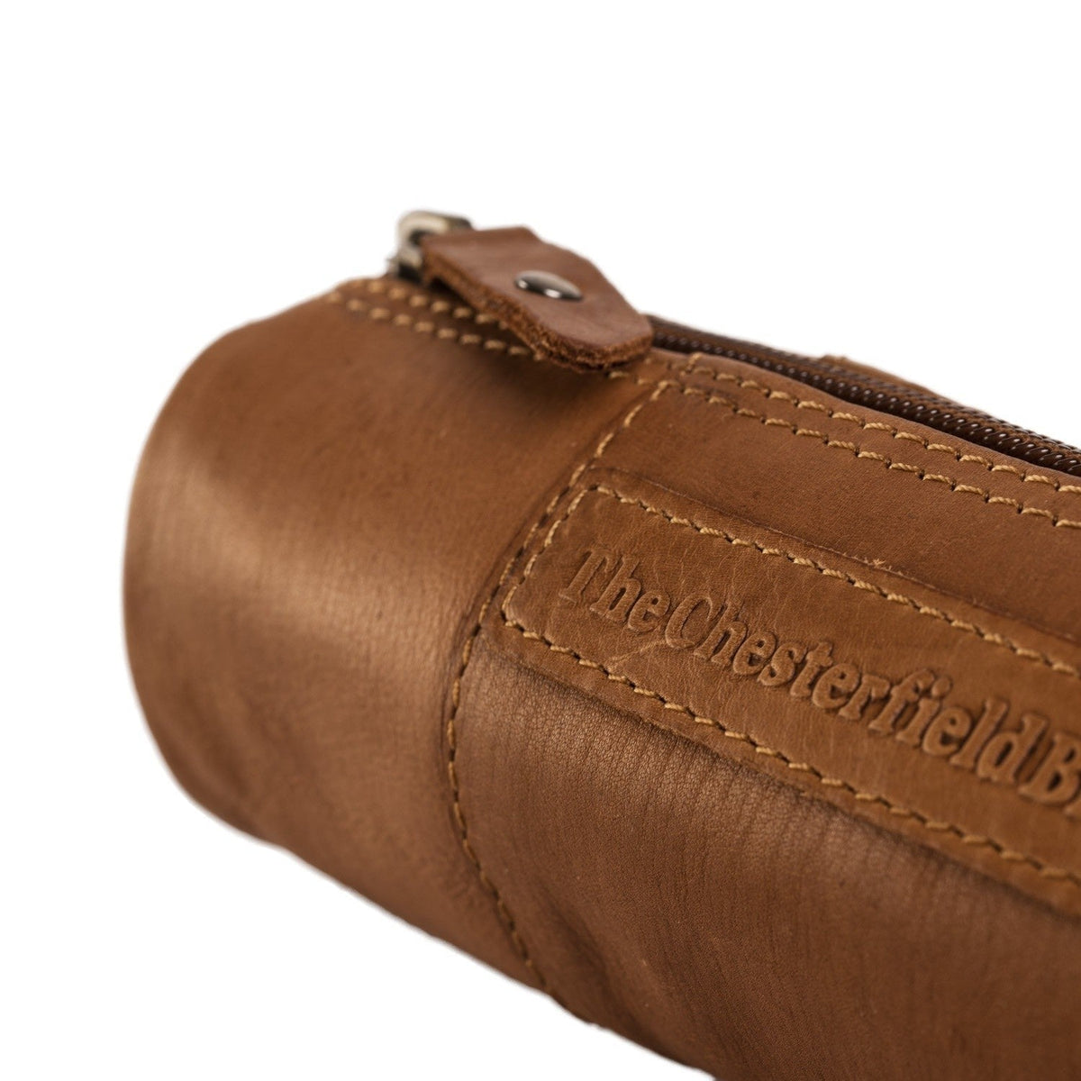 
Cognac Leather Pencil Case Lea para Mujer para Mujer, detail view 3