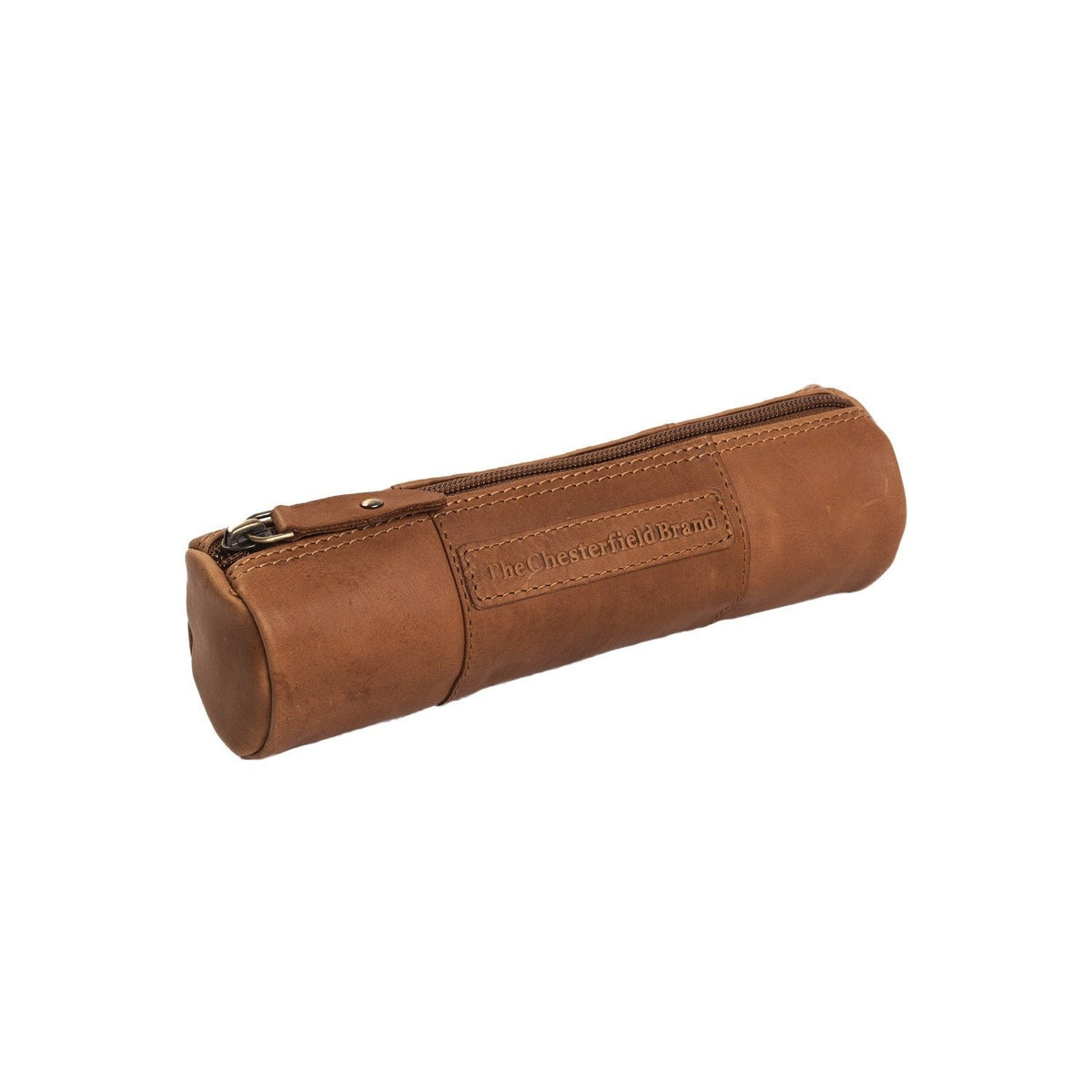 
Cognac Leather Pencil Case Lea para Mujer para Mujer, front view