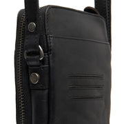 
Alesund Cuero Flor Integral Phone Bag - Vista lateral mostrando el corte ergonómico de mangas