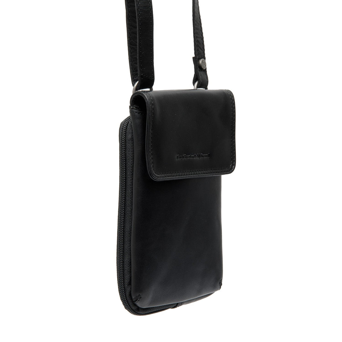 
Langley Cuero Flor Integral Phone Bag en clásico 100% cuero flor integral - Vista frontal y silueta entallada | Comprar online