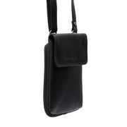 
Langley Cuero Flor Integral Phone Bag en clásico 100% cuero flor integral - Vista frontal y silueta entallada | Comprar online