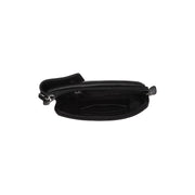 
Langley Cuero Flor Integral Phone Bag - Vista lateral mostrando el corte ergonómico de mangas