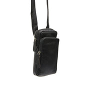 Valdes Full-Grain Leather Phone Bag para Mujer in Classic 100% Full-Grain Leather - Vista frontal y silueta a medida | Comprar online