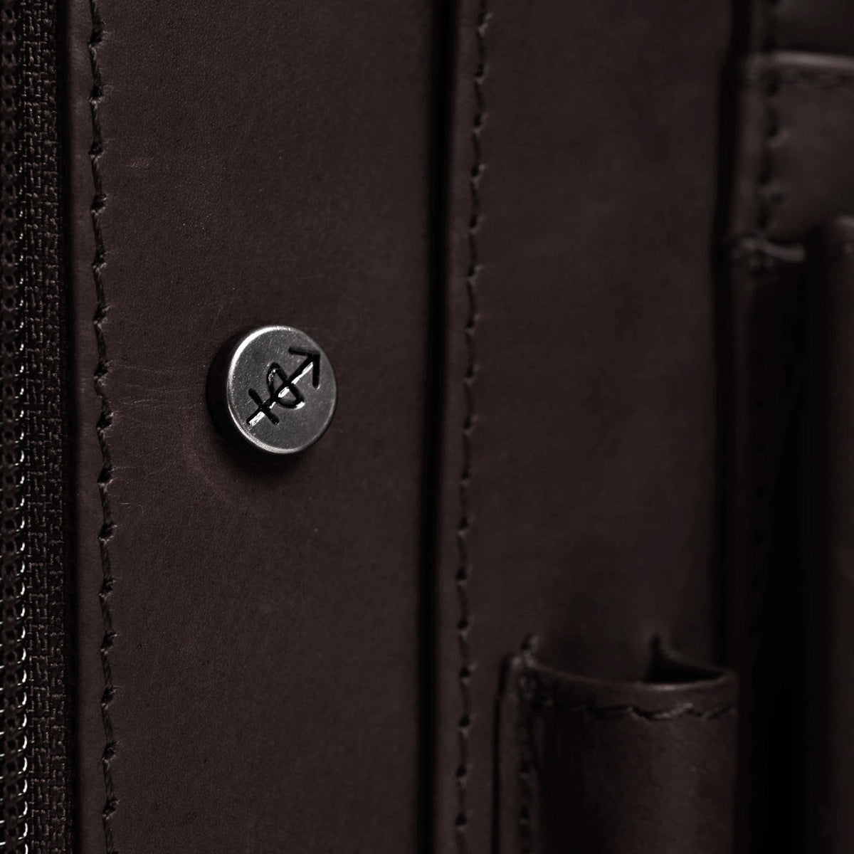 
Brown Leather Portfolio Barnet para Mujer para Mujer, detail view 1