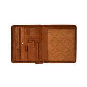 
Cognac Leather Portfolio Barnet para Mujer para Mujer, detail view 1
