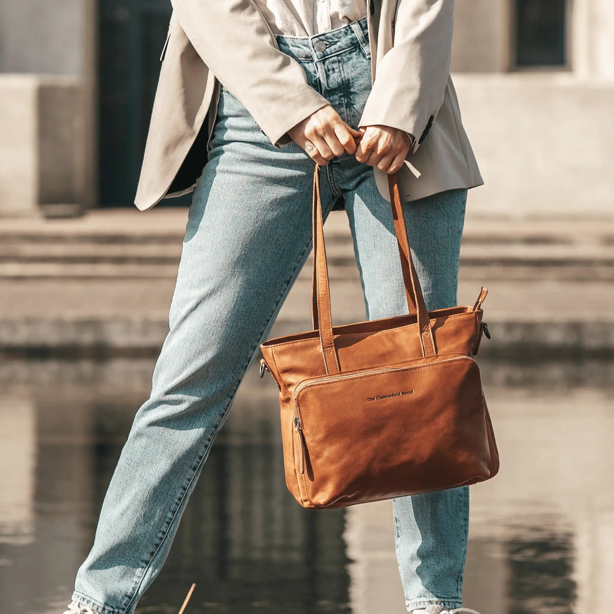 Alicante Full-Grain Leather Shopper para Mujer – Vista alternativa del producto 2