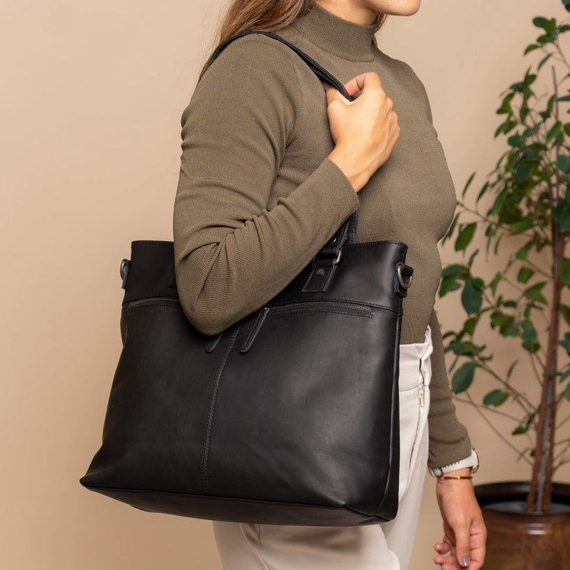 Rome Full-Grain Leather Shopper para Mujer