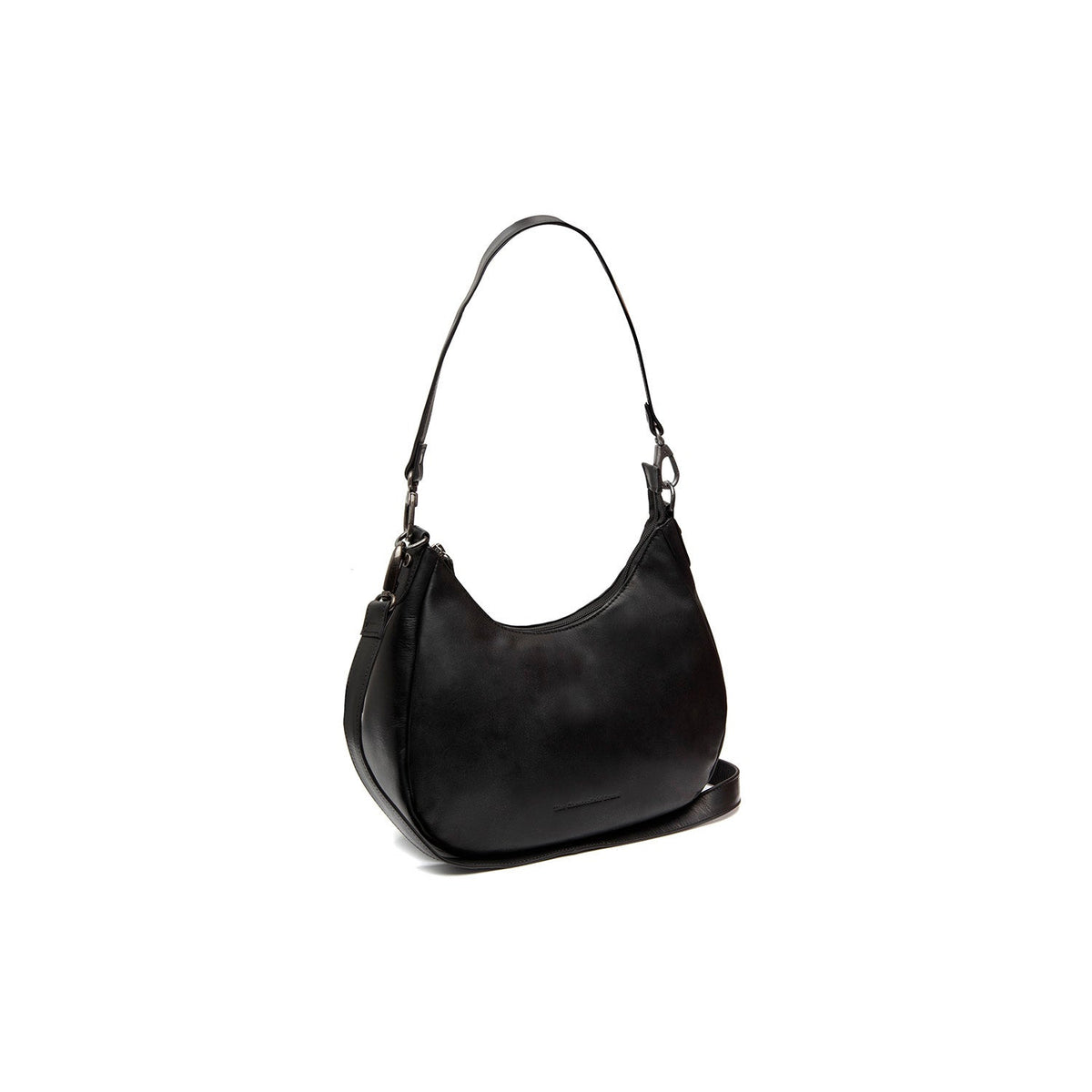 Alexandria Full-Grain Leather Shoulder Bag para Mujer in Classic 100% Full-Grain Leather - Full Exterior Front Profile View | Comprar online