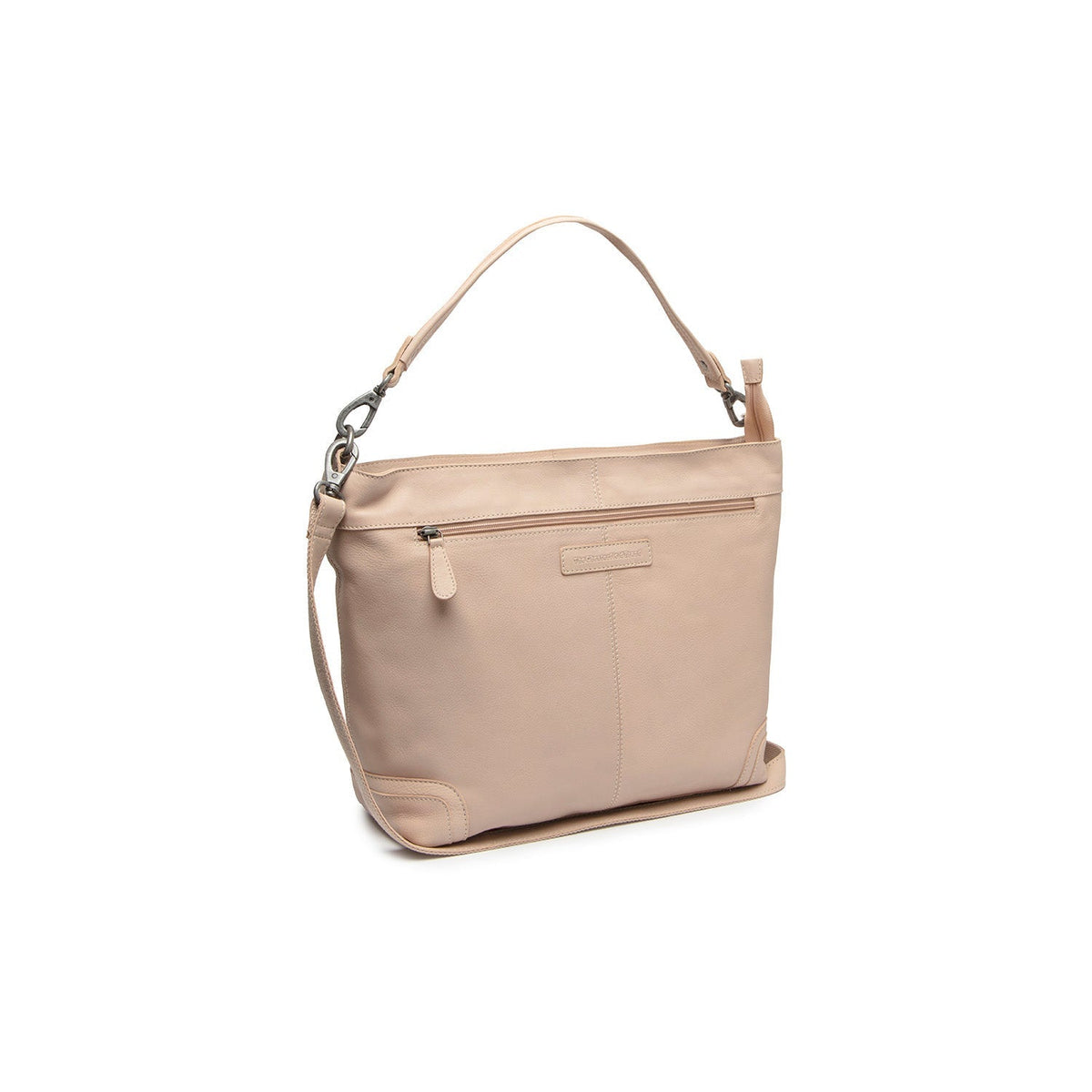 Astero Full-Grain Leather Shoulder Bag para Mujer in Classic 100% Full-Grain Leather - Full Exterior Front Profile View | Comprar online