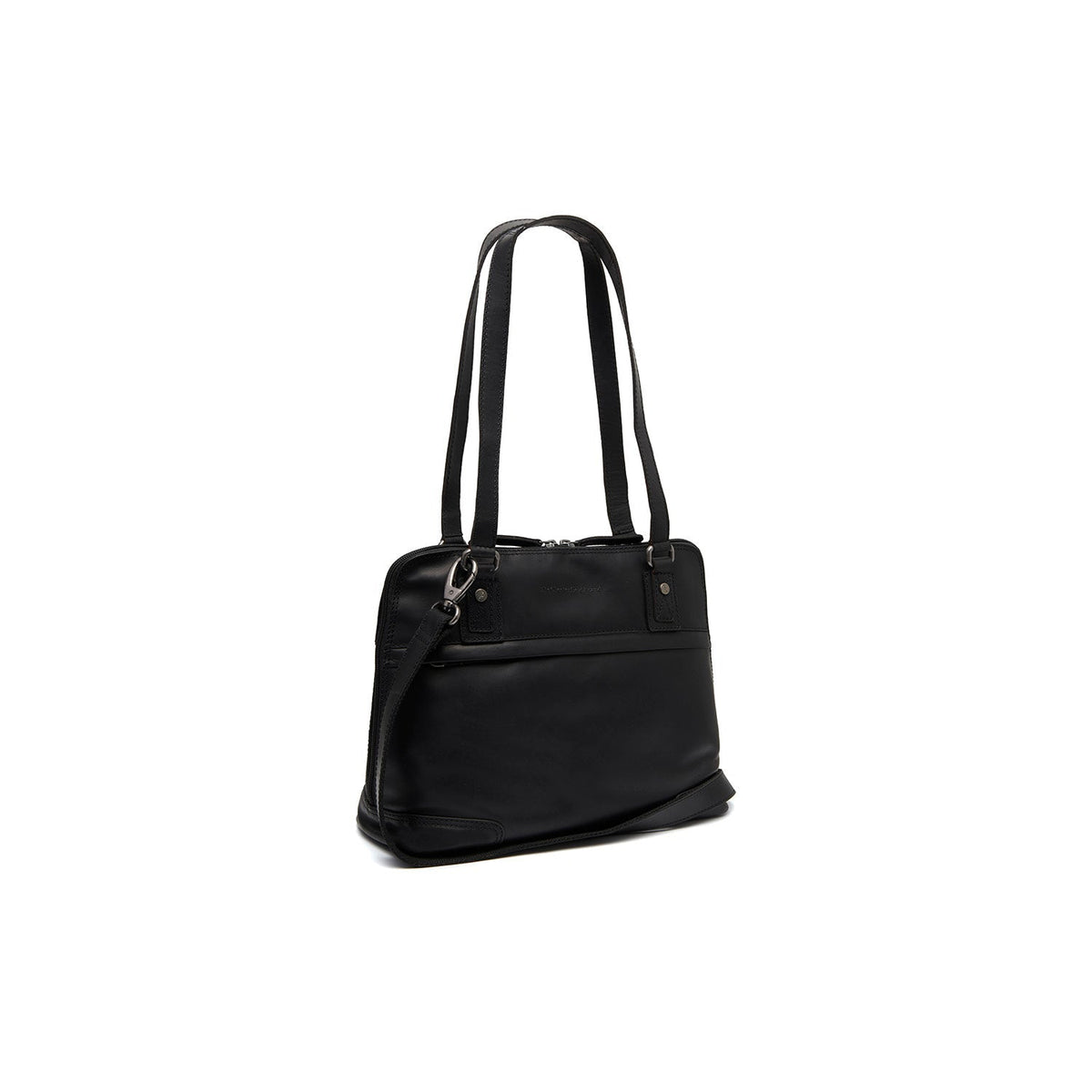 Belgrado Full-Grain Leather Shoulder Bag para Mujer in Classic 100% Full-Grain Leather - Full Exterior Front Profile View | Comprar online