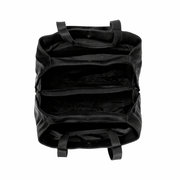 
Solid Antique Brass Hardware & Heavy-Duty Dual Zipper Detail on Gail Bolso de hombro de cuero flor