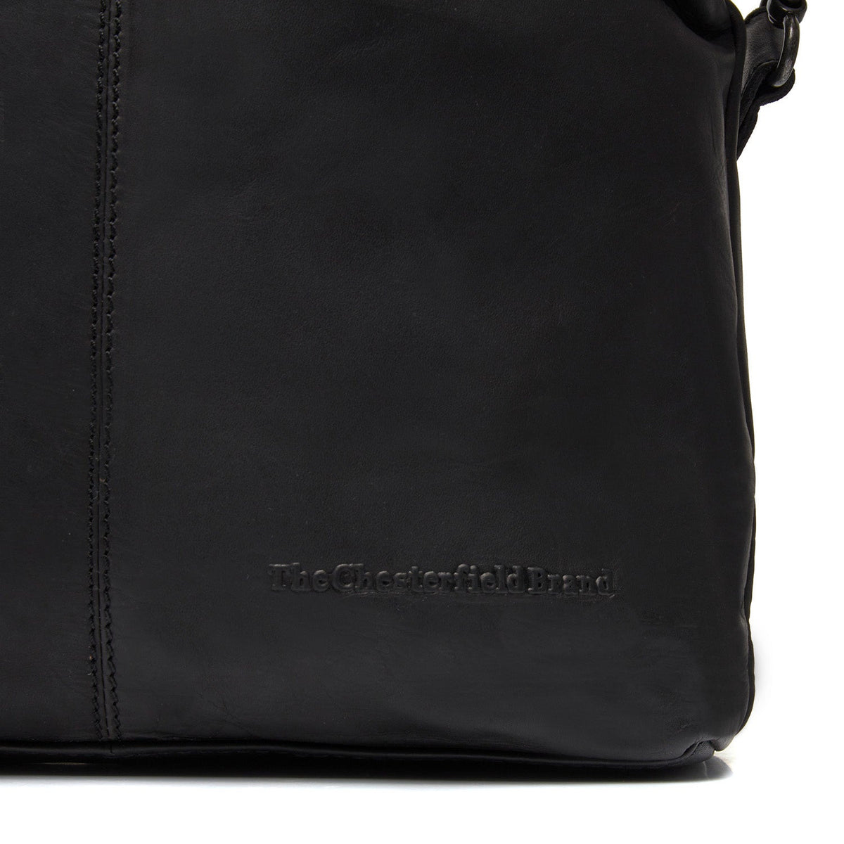 
Classic 100% Full-Grain leather Bag - Perspectiva trasera con correas de cuero reforzadas