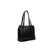 Seron Full-Grain Leather Shoulder Bag para Mujer in Classic 100% Full-Grain Leather - Full Exterior Front Profile View | Comprar online
