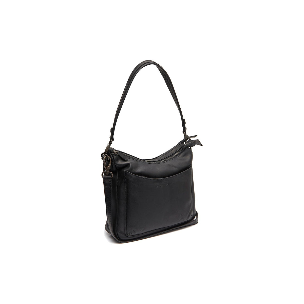
Tivra Bolso de hombro de cuero flor en clásico 100% cuero flor integral - Full Exterior Vista frontal y silueta entallada | Comprar online