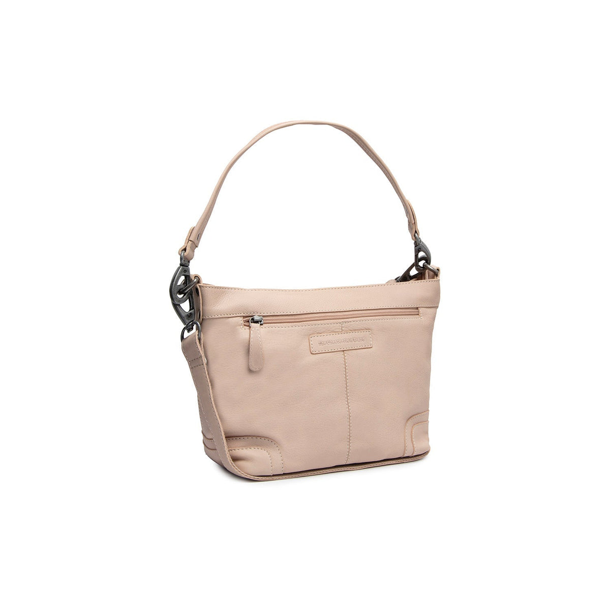 Zarita Full-Grain Leather Shoulder Bag para Mujer in Classic 100% Full-Grain Leather - Full Exterior Front Profile View | Comprar online