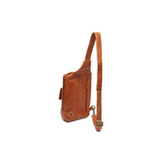 Cognac Leather Sling Bag Turelle para Mujer, detail view 5