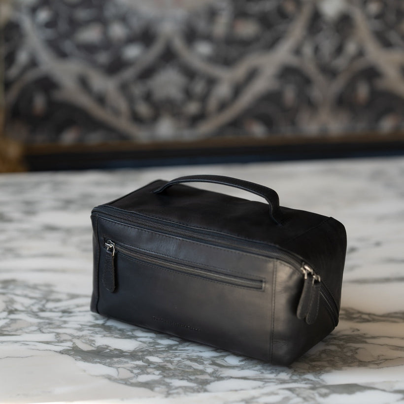 Elmia Full-Grain Leather Toiletry Bag para Mujer