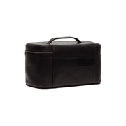 Tailored Rib Cuffs &amp; Hem Craftsmanship Construction Detail on Limone Full-Grain Leather Toiletry Bag para Mujer