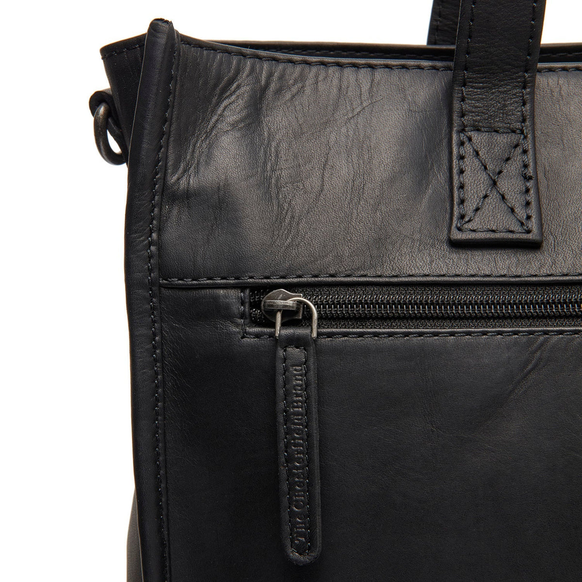 Adana Full-Grain Leather Tote Bag para Mujer - Structured Side Profile Showing Gusset Depth &amp; Expansion Capacity