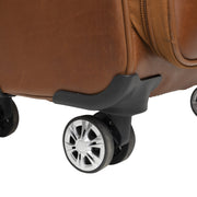 Detalle de cerca of Classic Collar &amp; Heavy-Duty Zipper Hardware on Leather Trolley Key Largo para Mujer