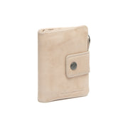 Mavona Full-Grain Cartera de Cuero para Mujer in Classic 100% Full-Grain Leather - Full Exterior Front Profile View | Comprar online