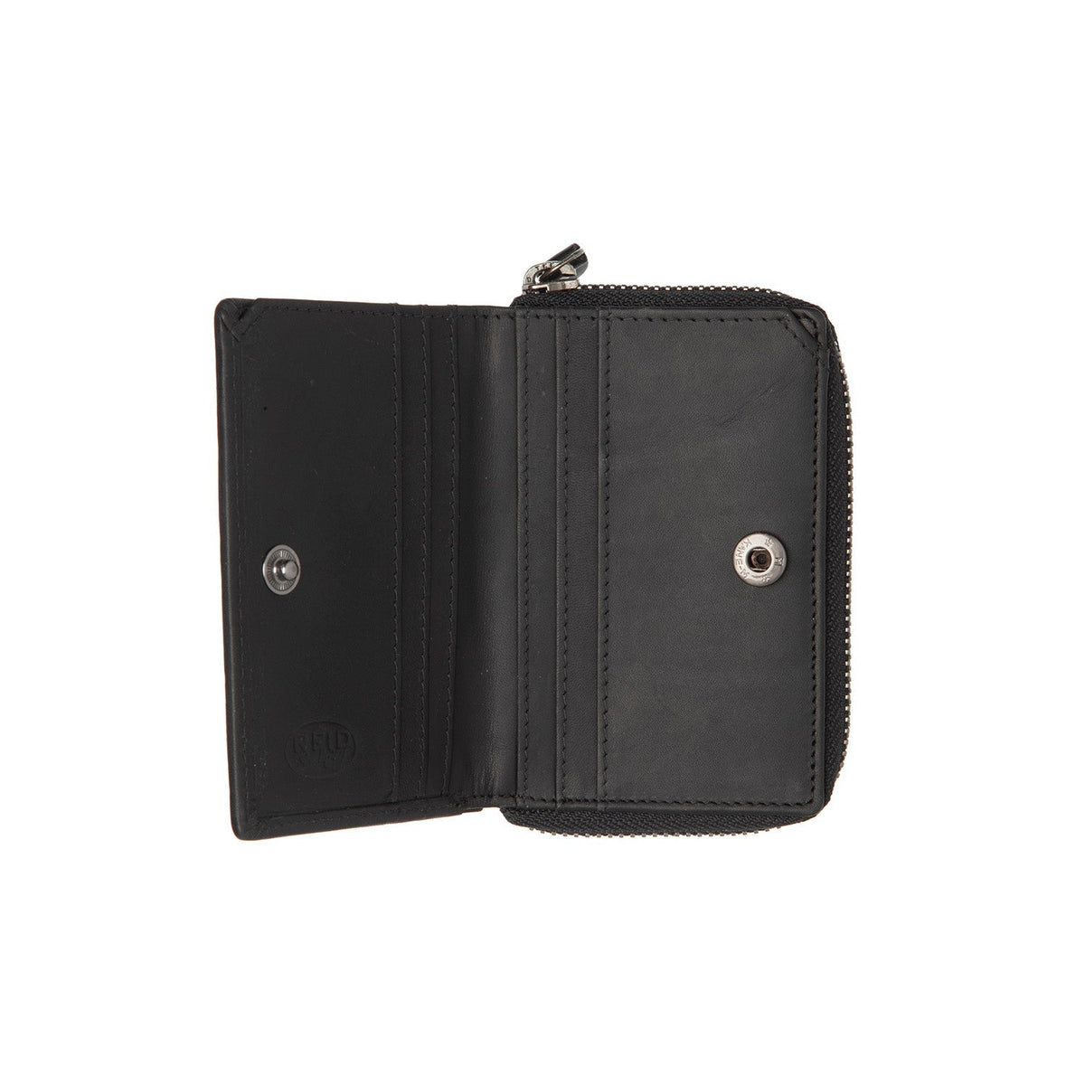 Osum Full-Grain Cartera de Cuero para Mujer - Structured Side Profile Showing Gusset Depth &amp; Expansion Capacity