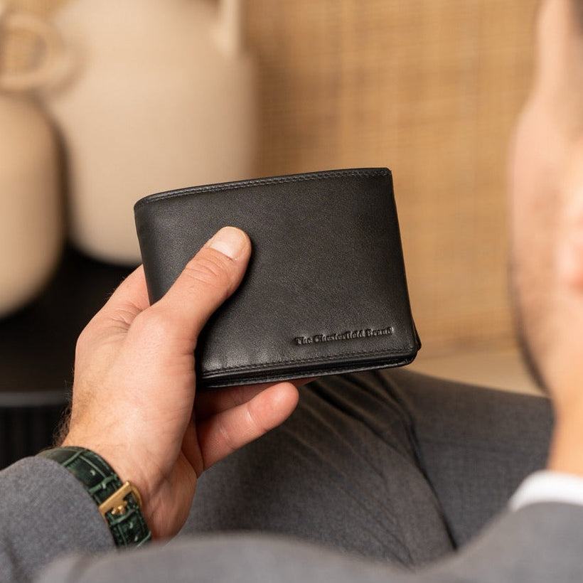 Stephens Full-Grain Cartera de Cuero para Hombre