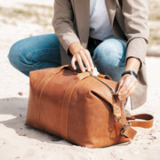 Conor Full-Grain Leather Weekender Bag para Mujer – Vista alternativa del producto 3