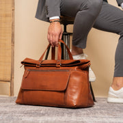 
Lazio Bolsa de viaje weekender de cuero flor – alternate product view 3