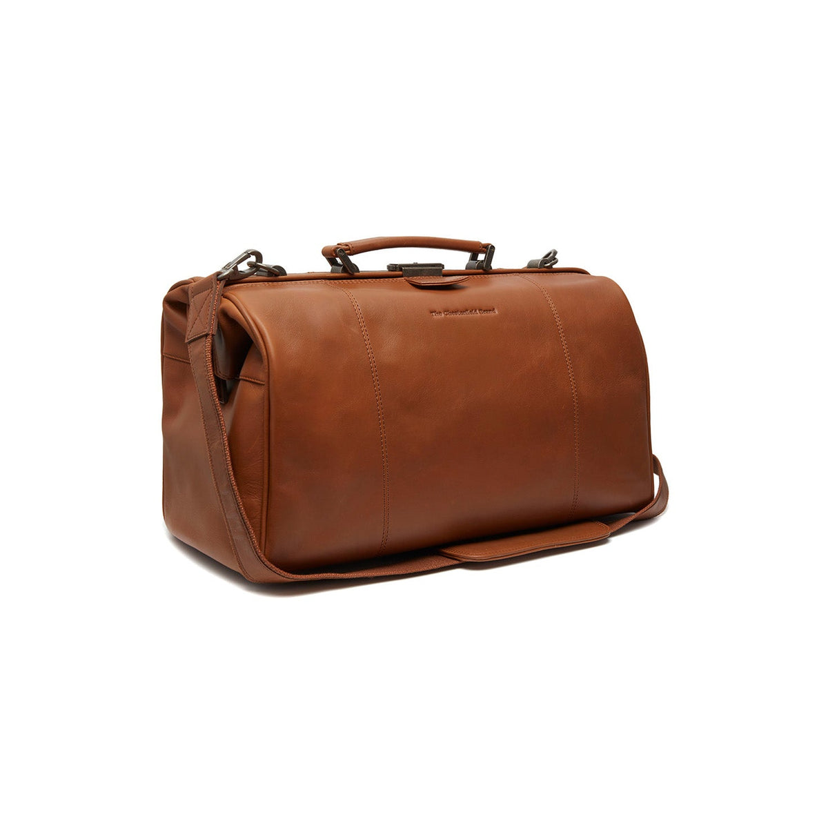 Texel Full-Grain Leather Weekender Bag para Mujer in Classic 100% Full-Grain Leather - Full Exterior Front Profile View | Comprar online