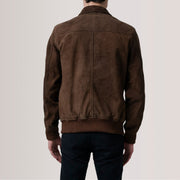 Lester Marrón Suede Cazadora Bomber de Cuero para Hombre – Vista alternativa del producto 5