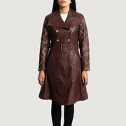 
Missoni Granate Gabardina Trench de Cuero para Mujer - Vista frontal y silueta entallada | Comprar online