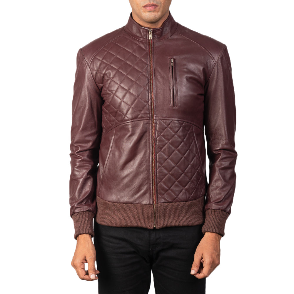 Moda Cazadora Bomber de Cuero para Hombre – Vista alternativa del producto 3
