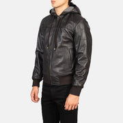 
Nintenzo Chaqueta Bomber de Cuero para Hombre – alternate product view 2