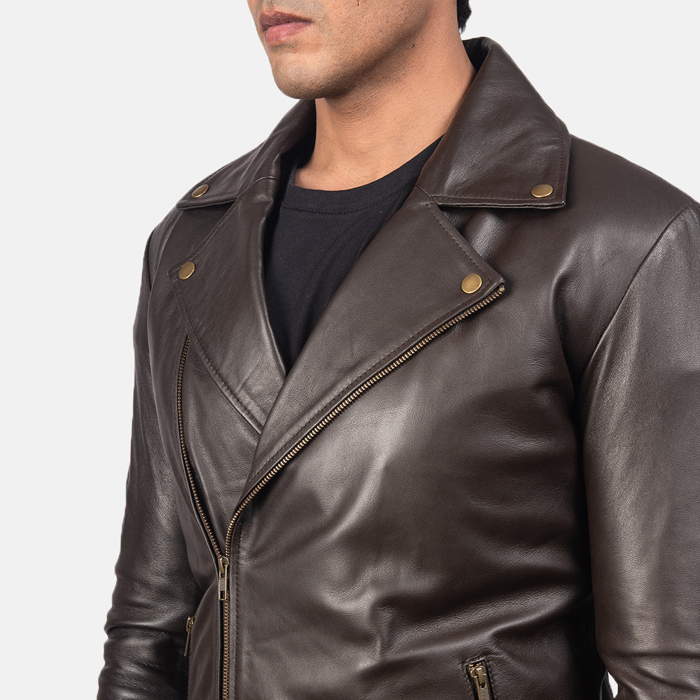Noah Chaqueta Biker de Cuero para Hombre – Vista alternativa del producto 6