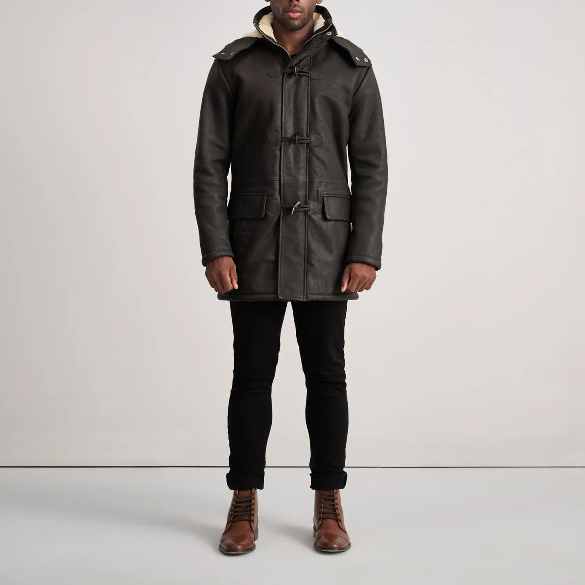 Nolan Abrigo de Cuero para Hombre – Vista alternativa del producto 3