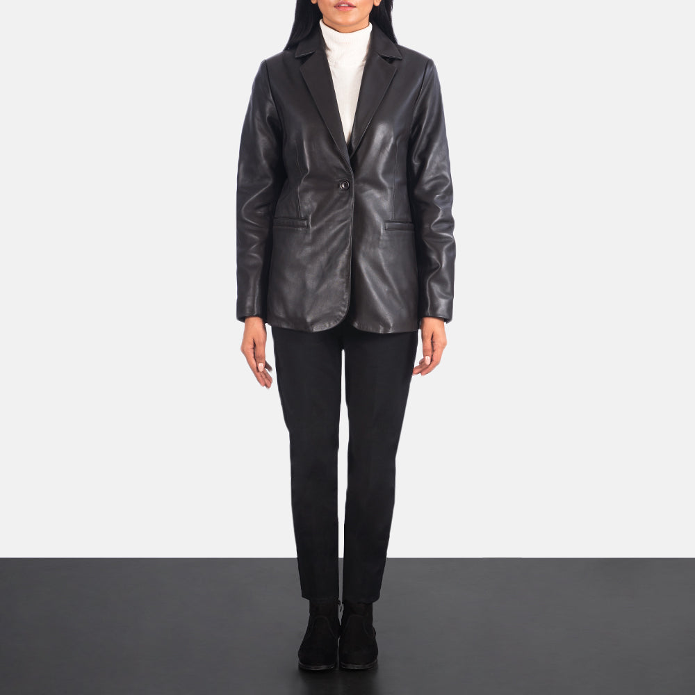Norma Blazer de Cuero para Mujer – Vista alternativa del producto 4