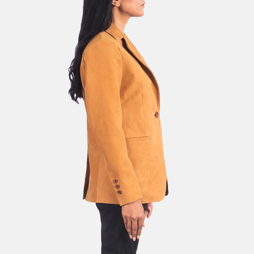 Norma Blazer de Cuero para Mujer