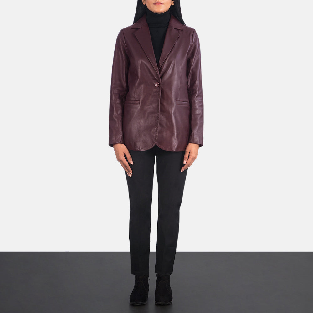 Norma Blazer de Cuero para Mujer – Vista alternativa del producto 3