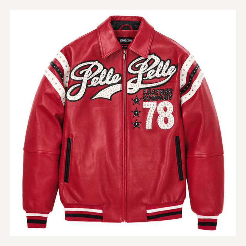 Varsity Chaqueta de Cuero para Mujer