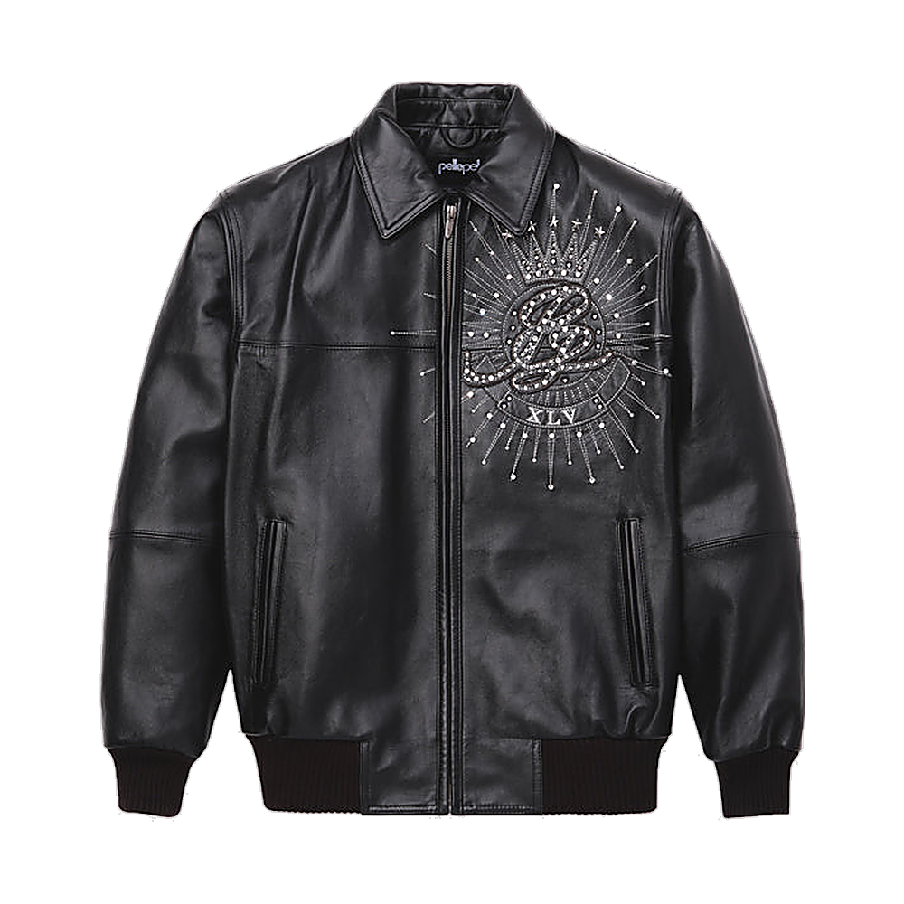 
Premium Embroidered Chaqueta de Cuero para Mujer