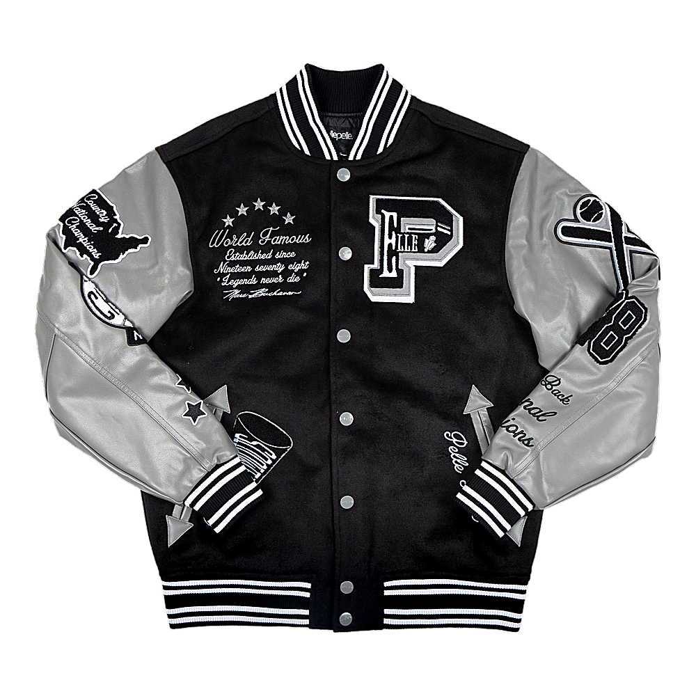 
World Famous Varsity Chaqueta de Cuero para Mujer
