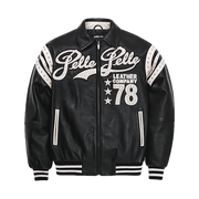 
Encrusted Varsity Chaqueta de Cuero para Mujer