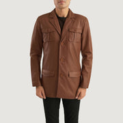Ray Cutler Chaqueta de Cuero para Hombre – Vista alternativa del producto 4