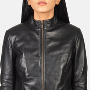 Rumella Chaqueta Biker de Cuero para Mujer – Vista alternativa del producto 6